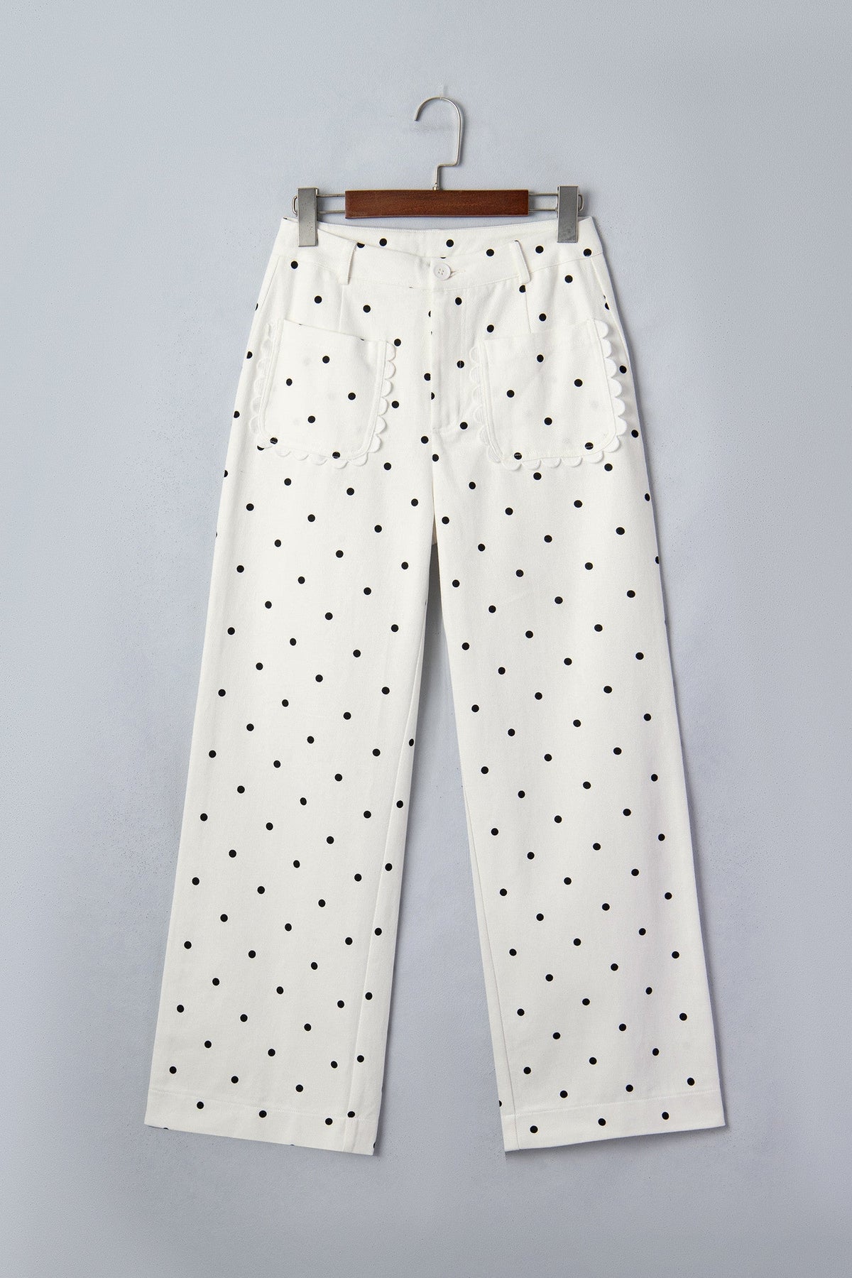 Polka Dot Scalloped Jeans RTS