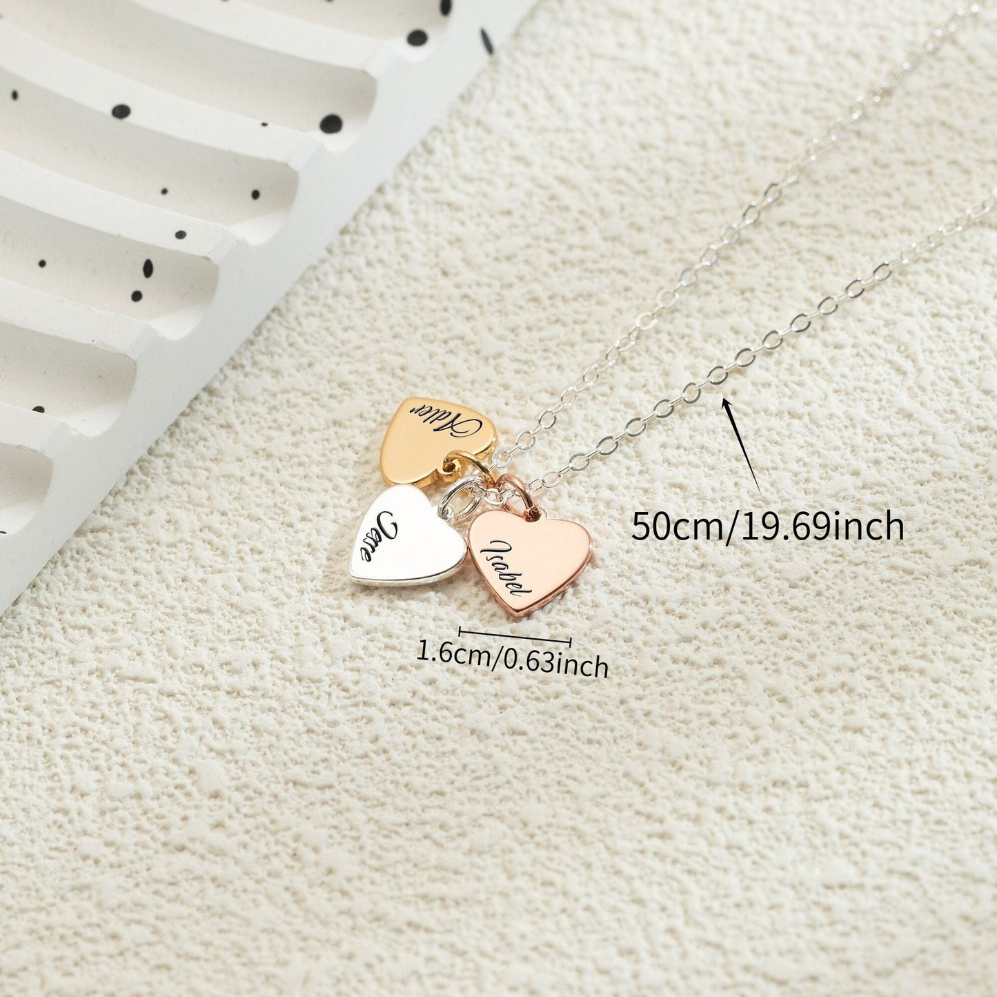 Preorder: Custom Engraved Heart Charm Necklace
