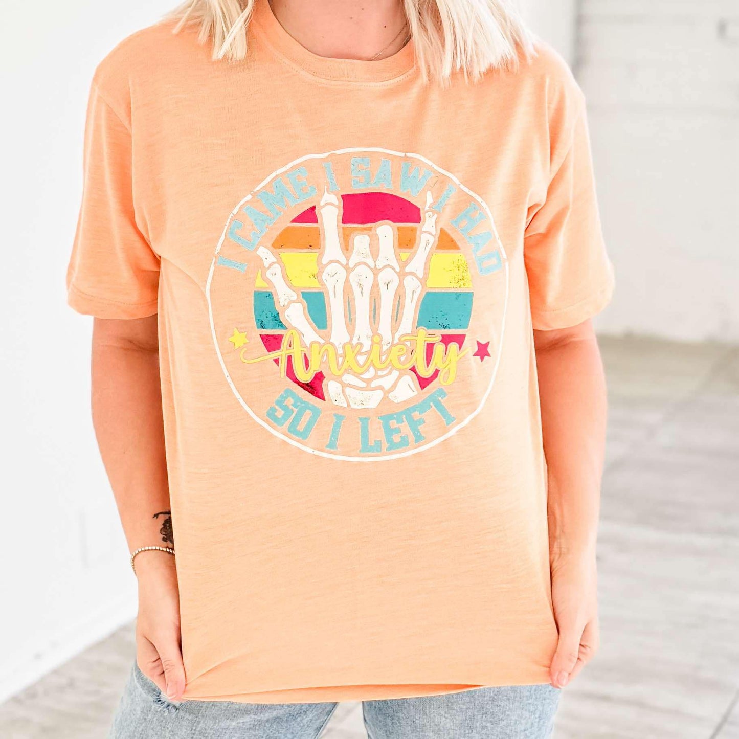 Circle Came Saw Anxiety Graphic Tee