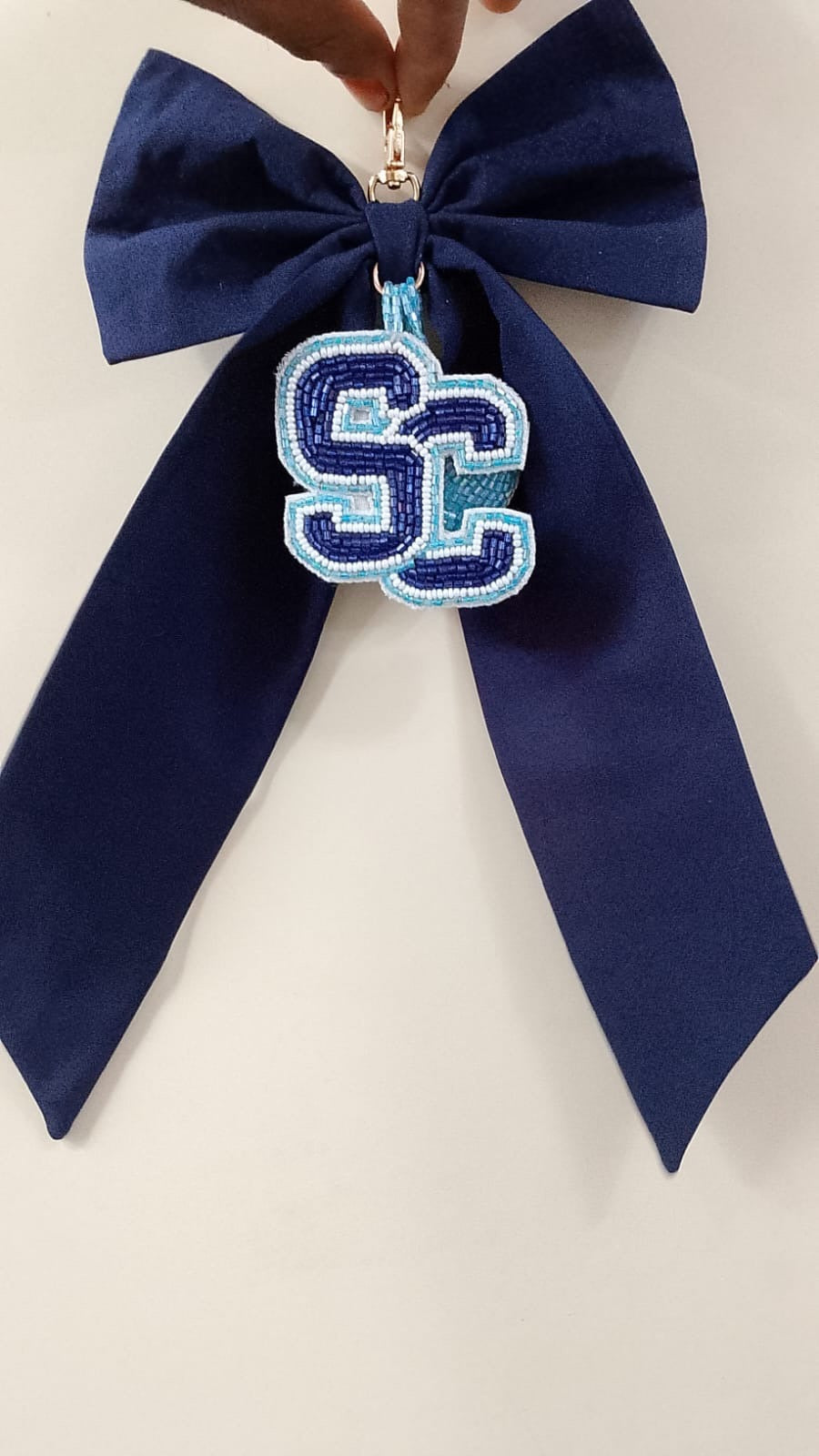 Preorder: Custom Beaded Logo Headbands, Scrunchies, Hair Bows, Kaychains