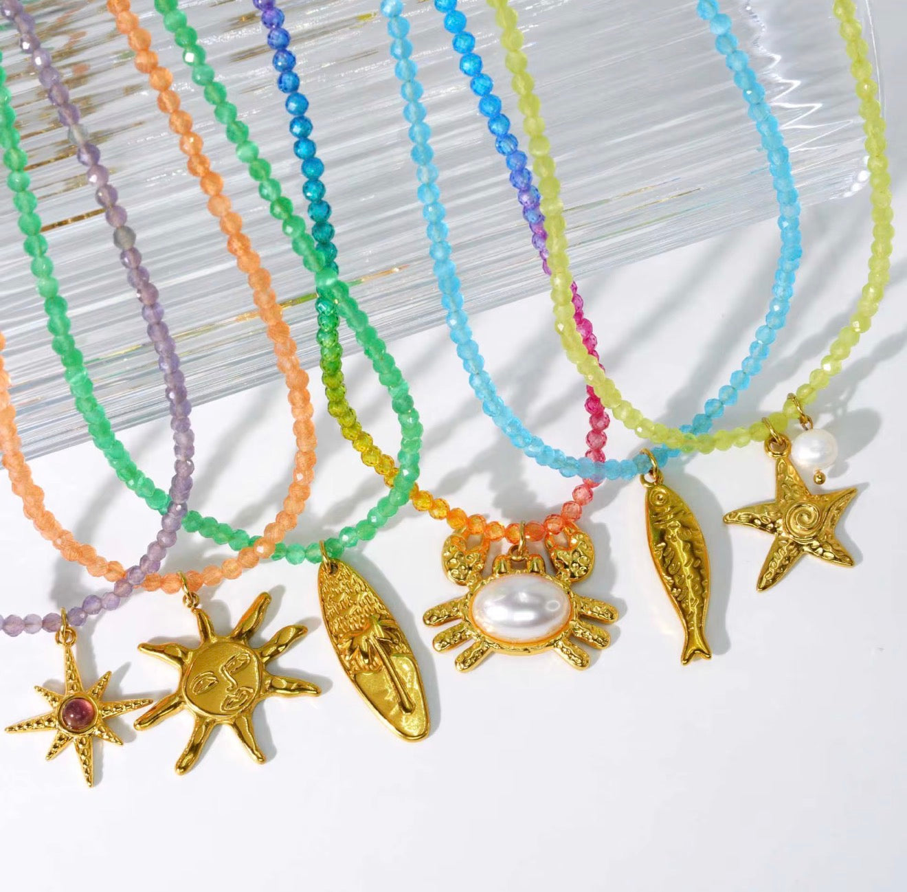 Beaded Summer Necklace RTS