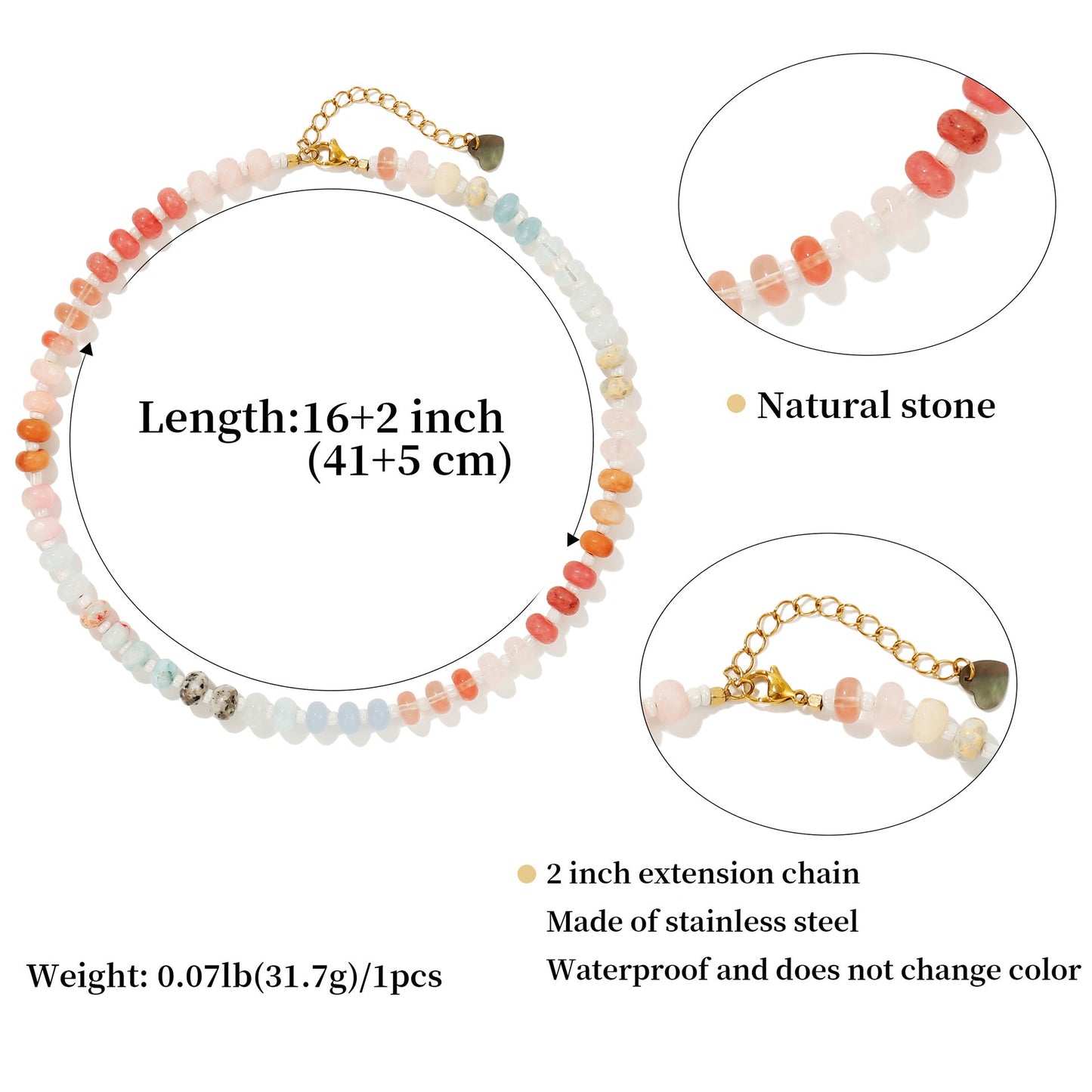 Preorder: Color Pop Beaded Trend Necklace