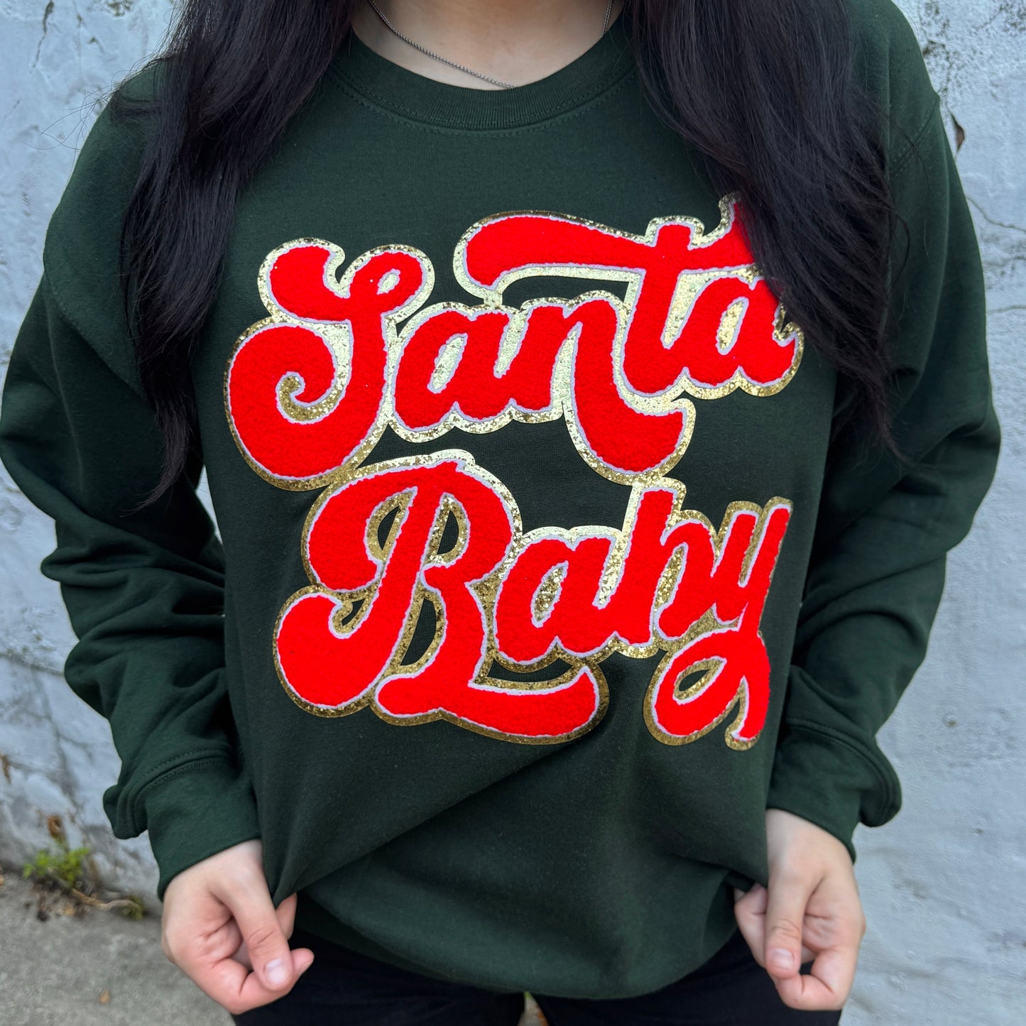 Plaid Bow Jesus Is The Reason Graphic Crewneck D-1062