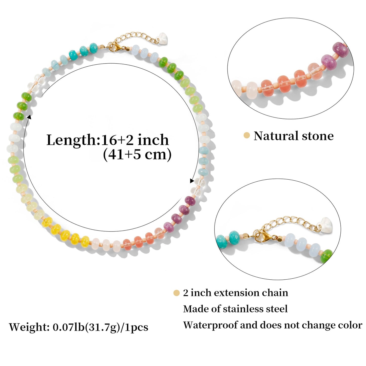 Preorder: Color Pop Beaded Trend Necklace