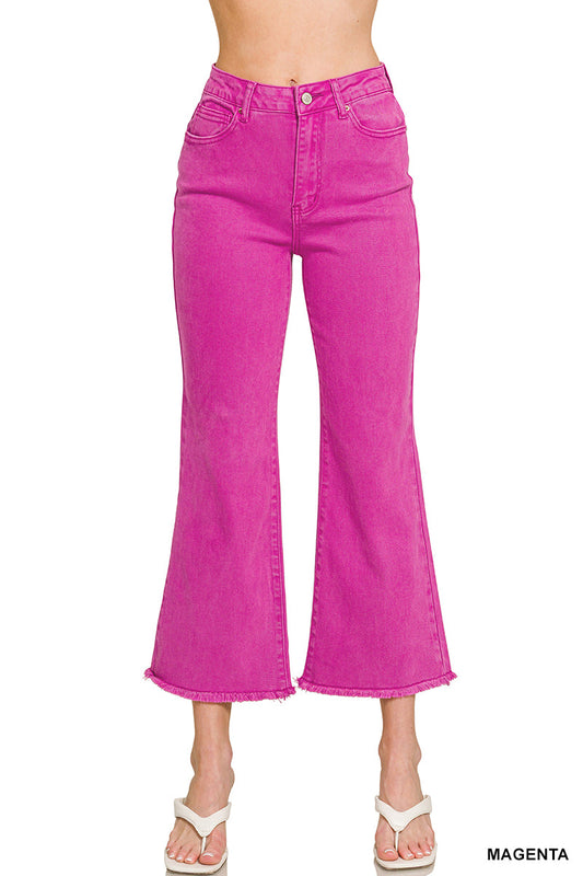 Frayed Bootcut  High Rise Jeans Zenana New RTS