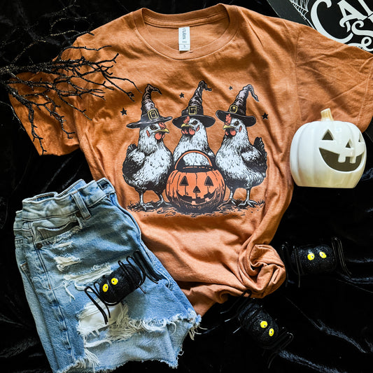 Witch Chickens Soft Graphic Tee