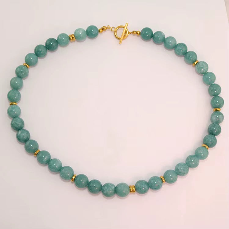 Color Pop Jade Choker Necklace RTS