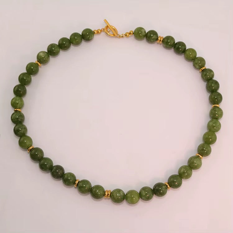 Color Pop Jade Choker Necklace RTS