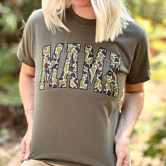 Camo Mama Graphic Tee D-1044