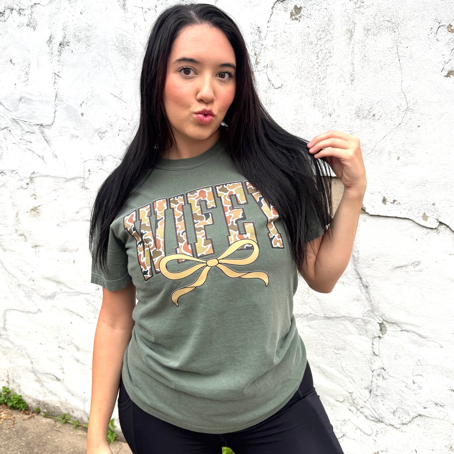 Camo Wifey Graphic Tee
