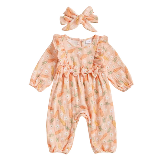 Orange Carrot Muslin Jumper